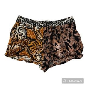 Lucca couture animal print shorts